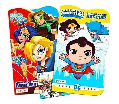 Dc Comics Super Amigos Y Superheroe Niñas  De Mesa P