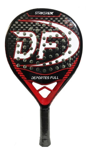 Imagen 2 de 3 de Paleta de pádel Deportes Full Striker 12K 2022 color rojo/blanco