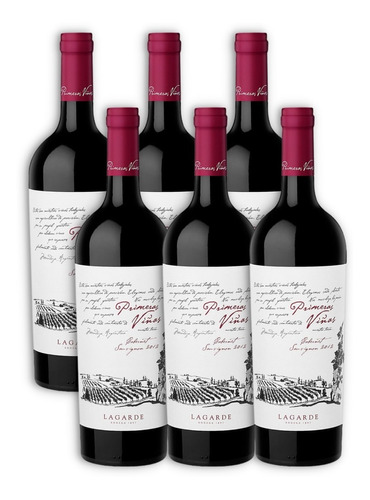 Primeras Viñas Vino Cabernet Sauvignon X6u 750ml Perdriel