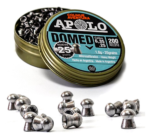 Balines Apolo Slug Cal 6,35mm -33gr  X200u