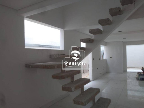 Sobrado No Bairro Vila Scarpelli Em Santo André, Com 3 Dormitórios À Venda, 156 M² Por R$ 750.000 - Novo - So3632