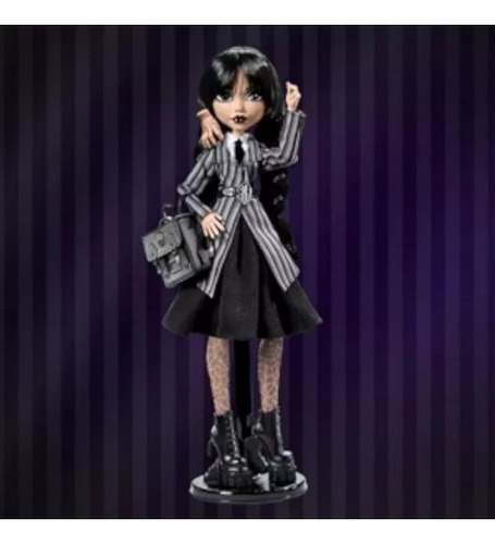 Muñeca Y Accesorios Monster High Wednesday Addams, 25 Cm