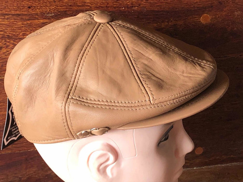 Imagen 2 de 7 de Gorra Cuero Verdadero Color Natural
