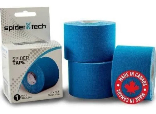 Imagen 1 de 5 de Spider Tech Cinta Kinesio Tapping Tape 50mm X 5m Vs Colores