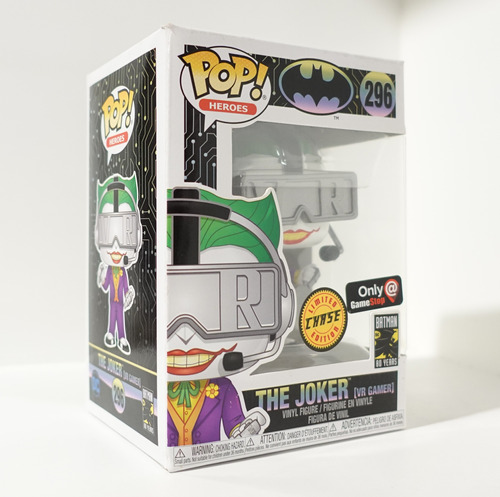 Funko Pop! The Joker (vr Gamer) 296 - Dc Heroes Batman Chase