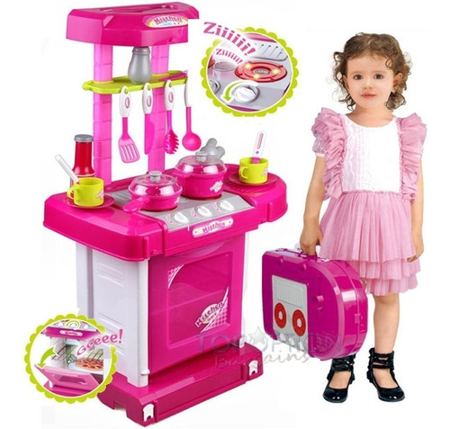 Cocina Para Niña Juguete Tipo Maleta