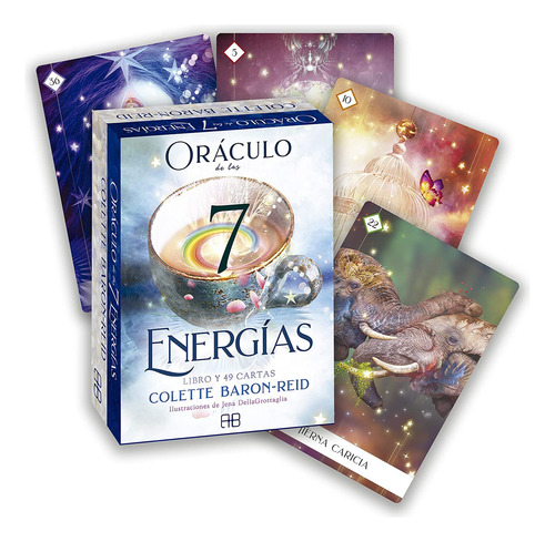 Oráculo De Las 7 Energías: Libro Y 49 Cartas