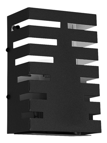 Aplique Metal Chester 1 Luz E27 Blanco Negro Decorativo