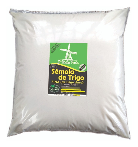 Imagen 1 de 4 de Sémola De Trigo 2 Kg - kg a $11750