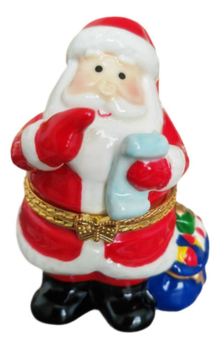 3 Joyero Navideño Con Bisagras Para Decoración Papá Noel