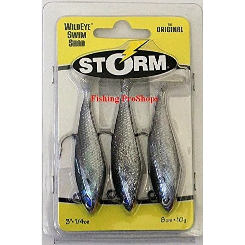 Señuelos De Pesca Storm 3  Wildeye Silver Flaked Swim ...