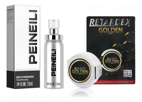 Peineili Retardante + Retardex Golden Eyaculación Sexshop