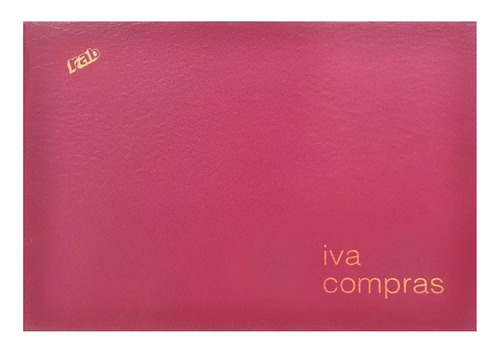 Libro Iva Compras Tapa Flexible Apaisado 26x38 Cms.48 Hojas 