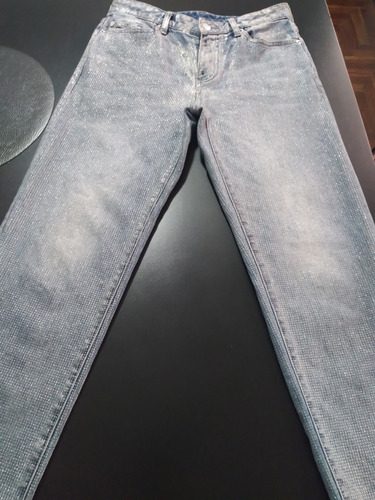 Pantalón De Mujer Talle S Jeans C/brillo Armani Exchange Imp (Usado)