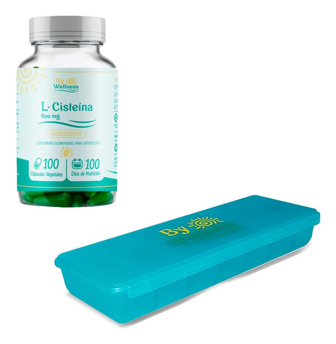 Cisteina 600 Mg 100 Caps -100 Serv. Bywellness + Envio 