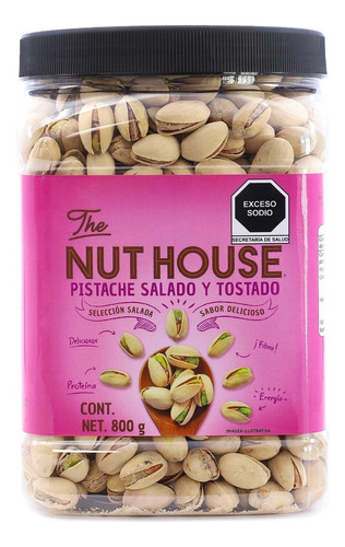 The Nut House - Pistache Tostado Y Salado - Vitrolero 800g