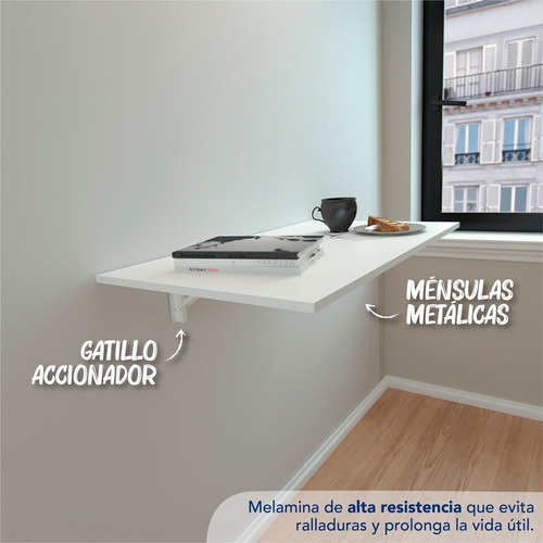 Escritorio Plegable Mesa Centro Estant 90x50 Cm Home Office