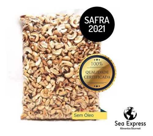 Imagem 5 de 5 de Castanhas De Caju Assada Em Bandas Sea Express 1/2kg