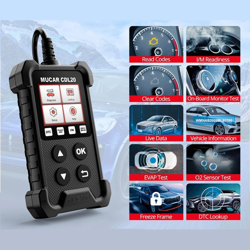 Scanner Automotriz Obd2 Mucar Cdl20 Código De Motor