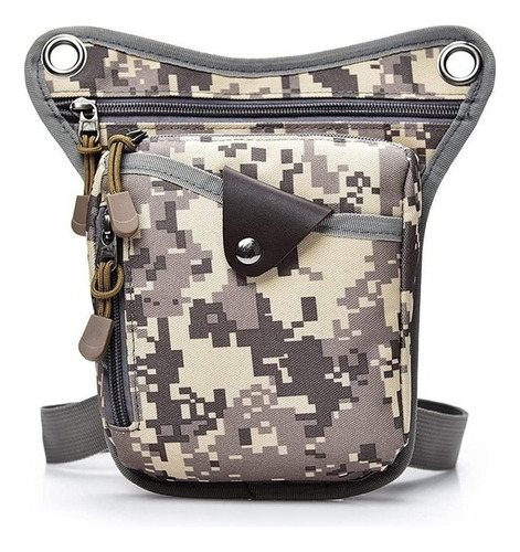 Bolsa Piernera Motociclista Hombre Tactica Militar Campismo