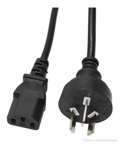 Pack X 10 Unid. Cable Alimentacion Interlok P/ Pc Nuevos!!!!