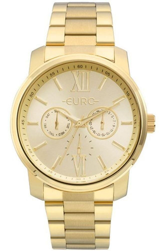 Relógio Feminino Euro Slin Dourado Eu6p29agutd/4d