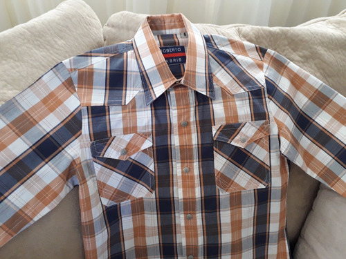 Camisa Niño Talla 6 Roberto Farris Manga Larga, Fiesta, Gala (Usado)