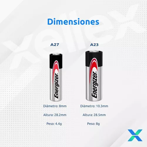 Pila Alcalina A23 Energizer 12v Control Remoto 23a