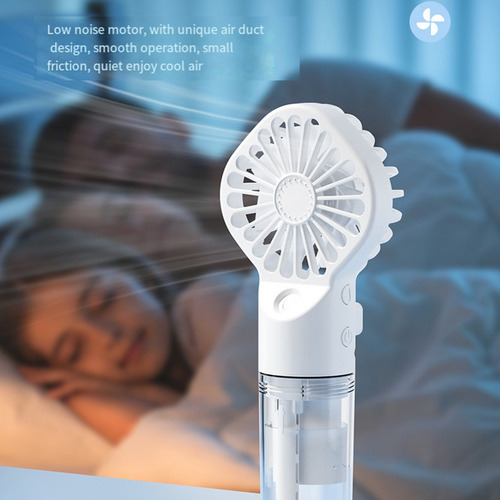 Ventilador De Mano Portátil Con Atomizador De Agua Para Estu