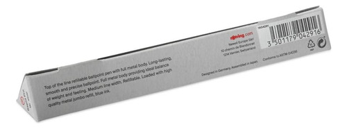 Pluma Rapid Pro, Punta Mediana, Cuerpo Plateado