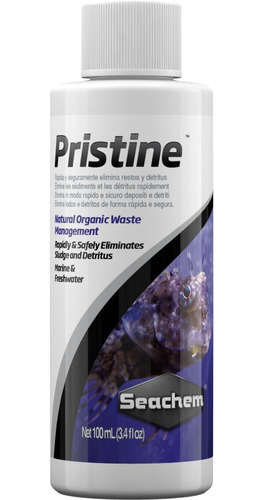 Seachem Pristine 100ml Removedor Matéria Orgânica Doce E Mar