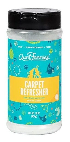 Aunt Fannie's Carpet Refresher Para Olores Y Manchas De Gato