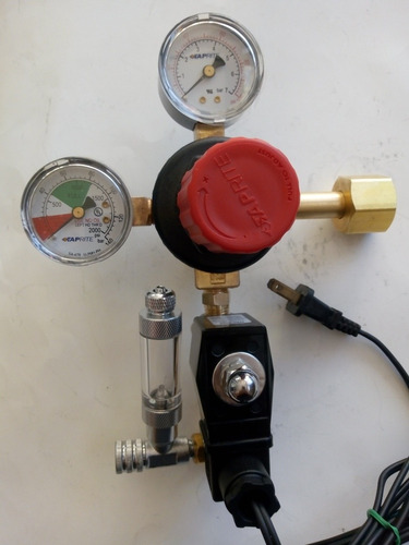 Imagen 1 de 10 de Regulador Co2 Profesional Taprite Válvula Solenoide Acuarios