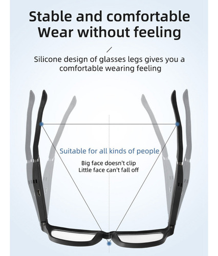 Lentes De Audio Audífonos Inteligentes Bluetooth Lentes,
