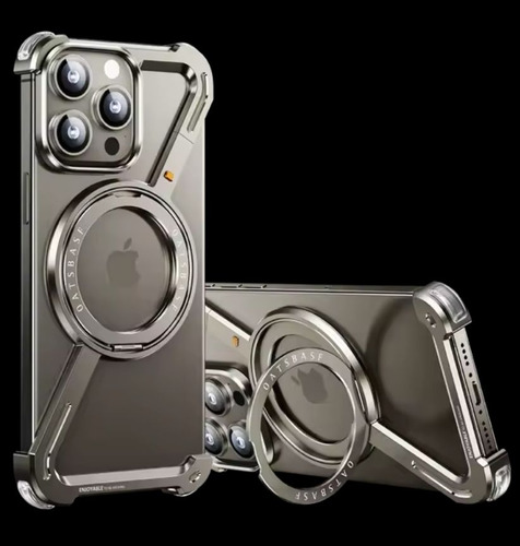 Capa Moldura Alumínio Para iPhone 15 Pro, 15 Pro Max Luxo