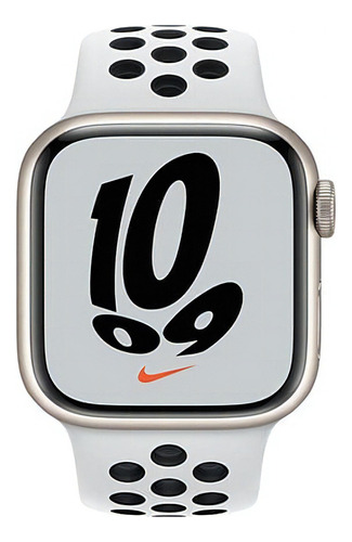 Smartwatch Apple MKN33LE/A Nike Série 7 Sportband 41 mm Starl