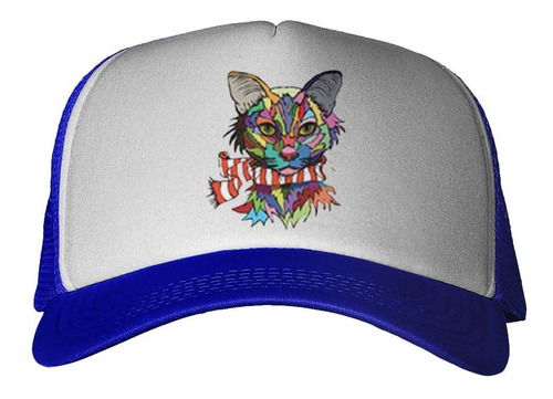 Gorra Gato Con Bufanda Pop Art