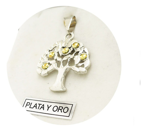 Dije Arbol Vida Plata 925 Y Oro Mujer Regalo Para Mamá-novia