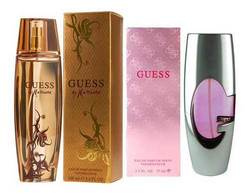 Paquete 2x1 Guess Marciano 100 Ml Edp + Guess Dama 75 Ml Edp