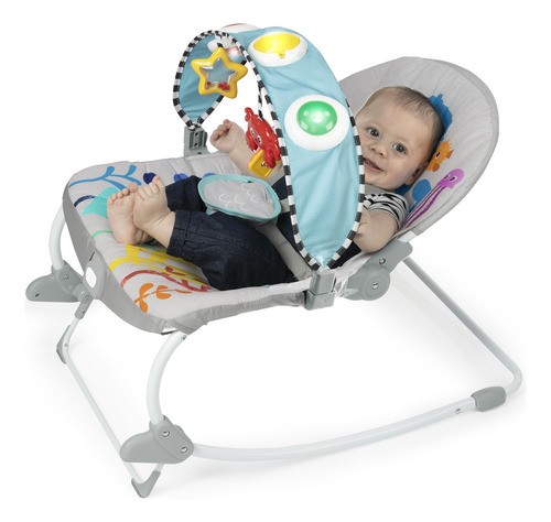 Silla Mecedora Musical Kick To It Opus Baby Einstein 16787 0020-gris Kick To It