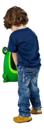 Mictorio Infantil Sapinho Portatil Penico Clingo Cor Verde