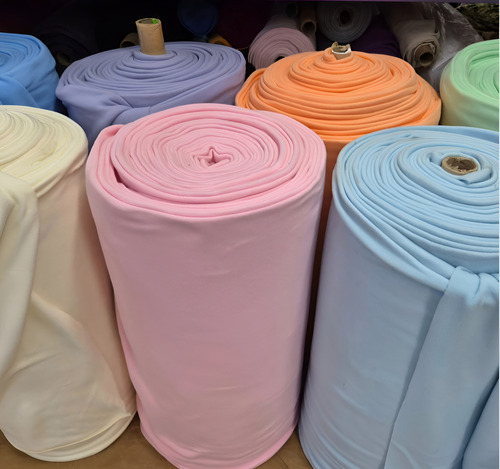 Tela Por Metro Polar Común Liso 1.5m De Ancho Importado Rosa Claro Liso