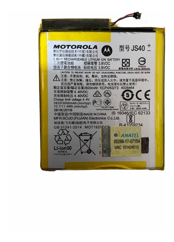 Bateira Motorola Js40 Moto Z3 Play Xt1929 Original