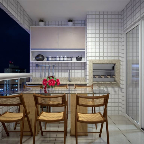 Imagem 15 de 28 de Apartamento, 2 Dorms Com 70.48 M² - Guilhermina - Praia Grande - Ref.: Ra102 - Ra102