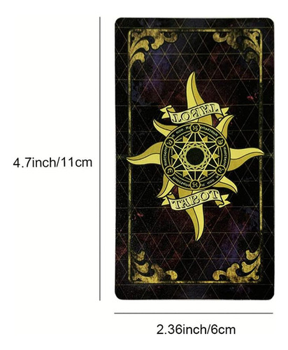 Tarot Versión Holográfica Láser 78pcs + Manual