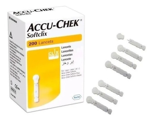 Lancetas Accu-chek Softclix Caixa C/ 200 Unidades