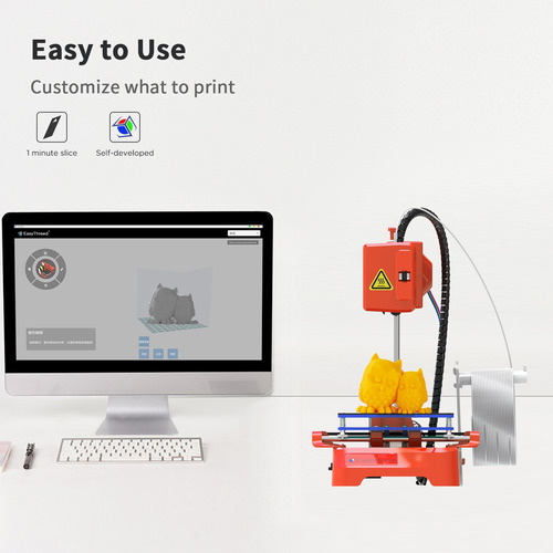 Impresora 3d Easythreed Para Niños, Mini Impresora 3d De Esc