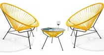 Comprar Juego De Sillones Acapulco Pomonas - 2 Con Mesita