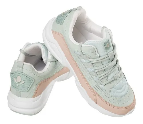 Tenis rosa sales cravo e canela