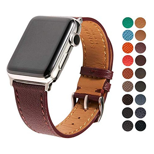 Sonamu New York French Bijou Premium Leather Strap Compatibl